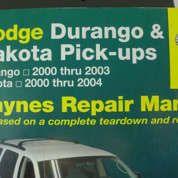 Haynes Dodge Durango & Dakota Pickups Repair Manual - Picture 2 of 16